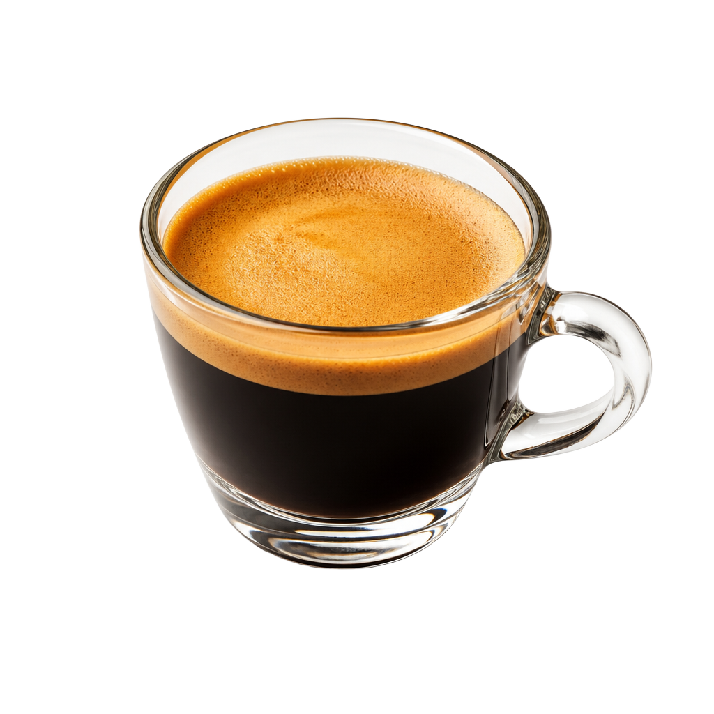 Espresso cup with fresh crema